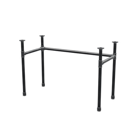 Onderstel voor bureau, U-frame, gietijzer en staal Ø 34 mm, 112 × 52 cm, hoogte 72 cm