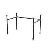 Onderstel voor bureau, U-frame, gietijzer en staal Ø 34 mm, 112 × 72 cm, hoogte 72 cm