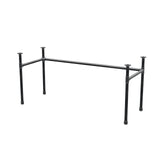 Onderstel voor bureau, U-frame, gietijzer en staal Ø 34 mm, 162 × 62 cm, hoogte 72 cm