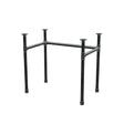 Onderstel voor bureau, U-frame, gietijzer en staal Ø 34 mm, 82 × 52 cm, hoogte 72 cm