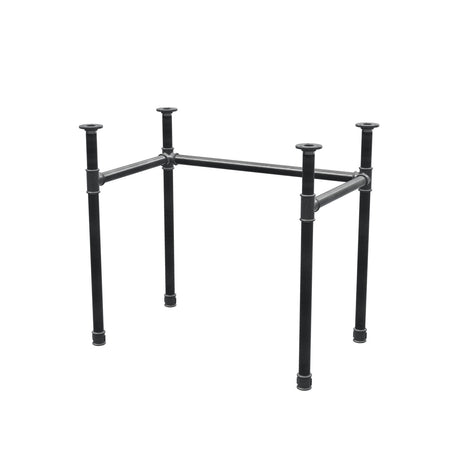 Onderstel voor bureau, U-frame, gietijzer en staal Ø 34 mm, 82 × 52 cm, hoogte 72 cm
