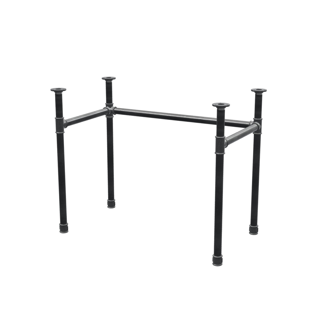Onderstel voor bureau, U-frame, gietijzer en staal Ø 34 mm, 92 × 52 cm, hoogte 72 cm