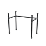 Onderstel voor bureau, U-frame, gietijzer en staal Ø 34 mm, 92 × 52 cm, hoogte 72 cm