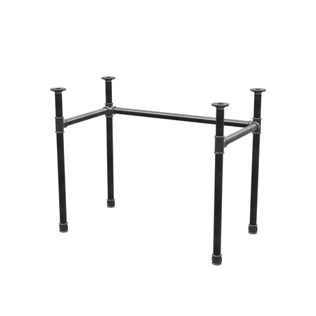 Onderstel voor bureau, U-frame, gietijzer en staal Ø 34 mm, 92 × 52 cm, hoogte 72 cm
