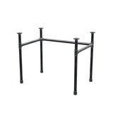 Onderstel voor bureau, U-frame, gietijzer en staal Ø 34 mm, 92 × 62 cm, hoogte 72 cm