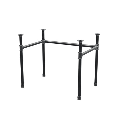 Onderstel voor bureau, U-frame, gietijzer en staal Ø 34 mm, 92 × 62 cm, hoogte 72 cm