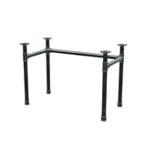 Onderstel voor bureau, U-frame, gietijzer en staal Ø 42 mm, 106 × 56 cm, hoogte 70 cm