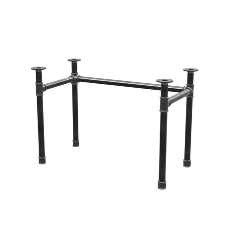Onderstel voor bureau, U-frame, gietijzer en staal Ø 42 mm, 106 × 56 cm, hoogte 70 cm