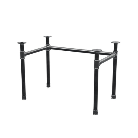 Onderstel voor bureau, U-frame, gietijzer en staal Ø 42 mm, 106 × 66 cm, hoogte 70 cm