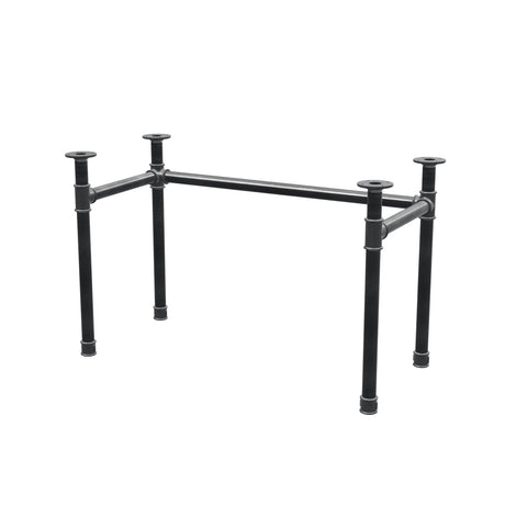 Onderstel voor bureau, U-frame, gietijzer en staal Ø 42 mm, 116 × 56 cm, hoogte 70 cm