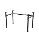 Onderstel voor bureau, U-frame, gietijzer en staal Ø 42 mm, 116 × 66 cm, hoogte 70 cm