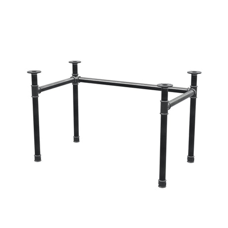 Onderstel voor bureau, U-frame, gietijzer en staal Ø 42 mm, 116 × 66 cm, hoogte 70 cm
