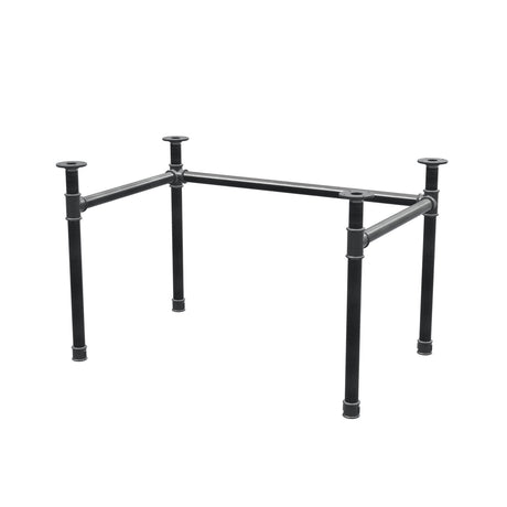Onderstel voor bureau, U-frame, gietijzer en staal Ø 42 mm, 116 × 76 cm, hoogte 70 cm