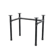 Onderstel voor bureau, U-frame, gietijzer en staal Ø 42 mm, 86 × 56 cm, hoogte 70 cm
