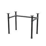 Onderstel voor bureau, U-frame, gietijzer en staal Ø 42 mm, 96 × 56 cm, hoogte 70 cm