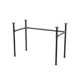Onderstel voor bureau, U-frame, gietijzer en staal Ø 27 mm, 101 × 51 cm, hoogte 71 cm