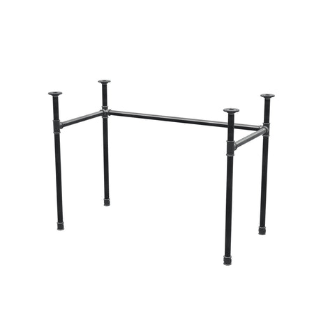 Onderstel voor bureau, U-frame, gietijzer en staal Ø 27 mm, 101 × 51 cm, hoogte 71 cm