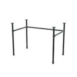 Onderstel voor bureau, U-frame, gietijzer en staal Ø 27 mm, 101 × 61 cm, hoogte 71 cm