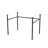 Onderstel voor bureau, U-frame, gietijzer en staal Ø 27 mm, 101 × 71 cm, hoogte 71 cm