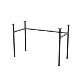 Onderstel voor bureau, U-frame, gietijzer en staal Ø 27 mm, 111 × 51 cm, hoogte 71 cm
