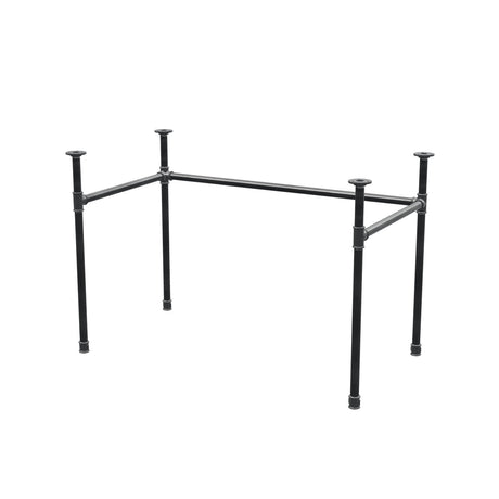 Onderstel voor bureau, U-frame, gietijzer en staal Ø 27 mm, 111 × 61 cm, hoogte 71 cm
