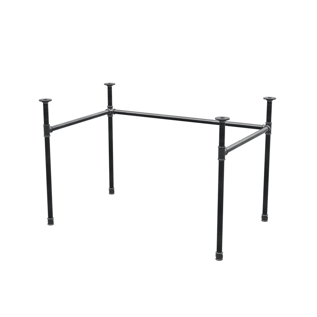 Onderstel voor bureau, U-frame, gietijzer en staal Ø 27 mm, 111 × 71 cm, hoogte 71 cm