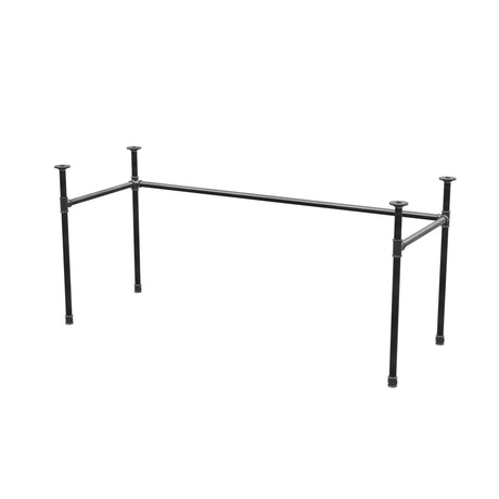 Onderstel voor bureau, U-frame, gietijzer en staal Ø 27 mm, 161 × 61 cm, hoogte 71 cm