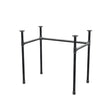 Onderstel voor bureau, U-frame, gietijzer en staal Ø 27 mm, 81 × 51 cm, hoogte 71 cm