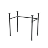 Onderstel voor bureau, U-frame, gietijzer en staal Ø 27 mm, 81 × 51 cm, hoogte 71 cm