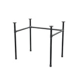 Onderstel voor bureau, U-frame, gietijzer en staal Ø 27 mm, 81 × 61 cm, hoogte 71 cm