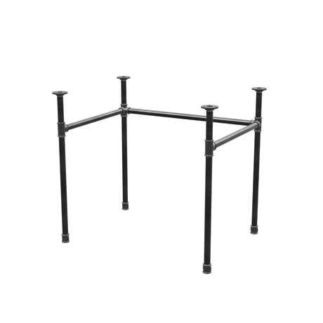 Onderstel voor bureau, U-frame, gietijzer en staal Ø 27 mm, 81 × 61 cm, hoogte 71 cm