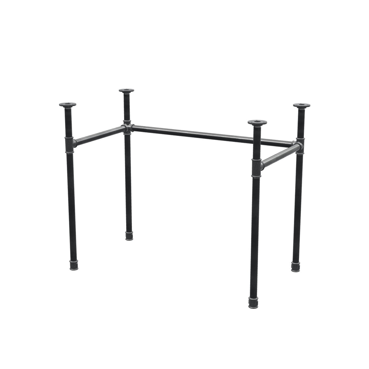 Onderstel voor bureau, U-frame, gietijzer en staal Ø 27 mm, 91 × 51 cm, hoogte 71 cm