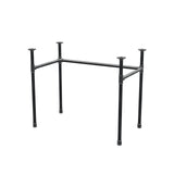 Onderstel voor bureau, U-frame, gietijzer en staal Ø 27 mm, 91 × 51 cm, hoogte 71 cm