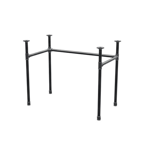 Onderstel voor bureau, U-frame, gietijzer en staal Ø 27 mm, 91 × 51 cm, hoogte 71 cm