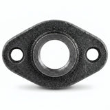 Platine noire ovale - photo produit fond blanc 7