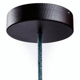 Ronde plafondkap van hout, Ø 120 mm — Wengé-look