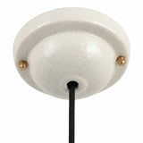 Plafondkap van geglazuurd keramiek — Ø 130 mm / Craquelé-look