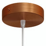 Cilindrische plafondkap van metaal, Ø 120 mm — Conisch thermoplast / Satijn koper