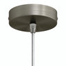Cilindrische plafondkap van metaal, Ø 120 mm — Conisch thermoplast / Satijn titanium