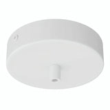 Cilindrische plafondkap van metaal, Ø 120 mm — Cilindrisch metaal / Mat wit