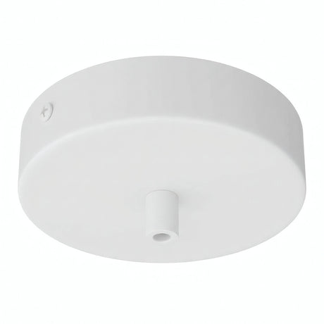 Cilindrische plafondkap van metaal, Ø 120 mm — Cilindrisch metaal / Mat wit