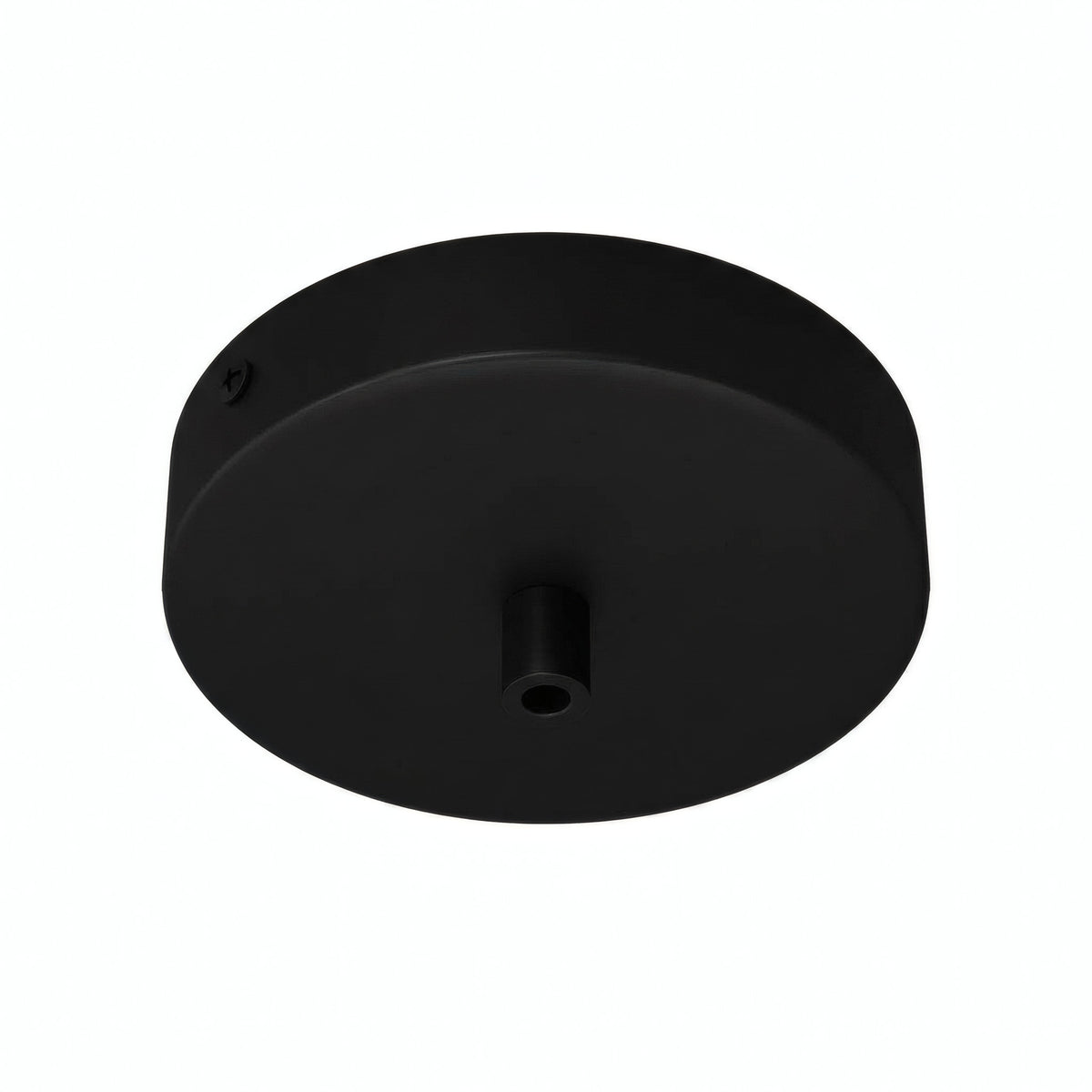 Cilindrische plafondkap van metaal, Ø 120 mm — Cilindrisch metaal / Zwart