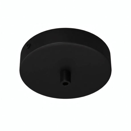 Cilindrische plafondkap van metaal, Ø 120 mm — Cilindrisch metaal / Zwart