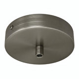 Cilindrische plafondkap van metaal, Ø 120 mm — Cilindrisch metaal / Satijn titanium