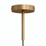 Cilindrische metalen plafondkap met trekontlasting van 15 cm — Satijn brons