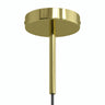 Cilindrische metalen plafondkap met trekontlasting van 15 cm — Messing