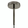 Cilindrische metalen plafondkap met trekontlasting van 15 cm — Zwarte parel