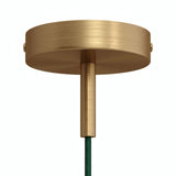 Cilindrische metalen plafondkap met trekontlasting van 7 cm — Satijn brons