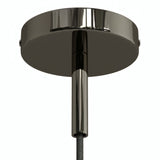 Cilindrische metalen plafondkap met trekontlasting van 7 cm — Zwarte parel