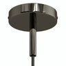 Cilindrische metalen plafondkap met trekontlasting van 7 cm — Zwarte parel
